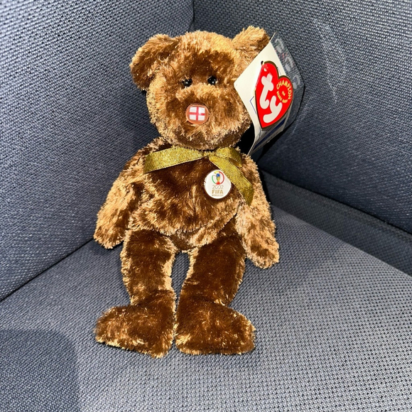 TY Beanie Baby 2002 FIFA World Cup Korea/Japan England Nose NEW NWT - Picture 11 of 11